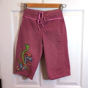 Da-Nang 100% Cotton Girls Pants Pink Size Large 6x